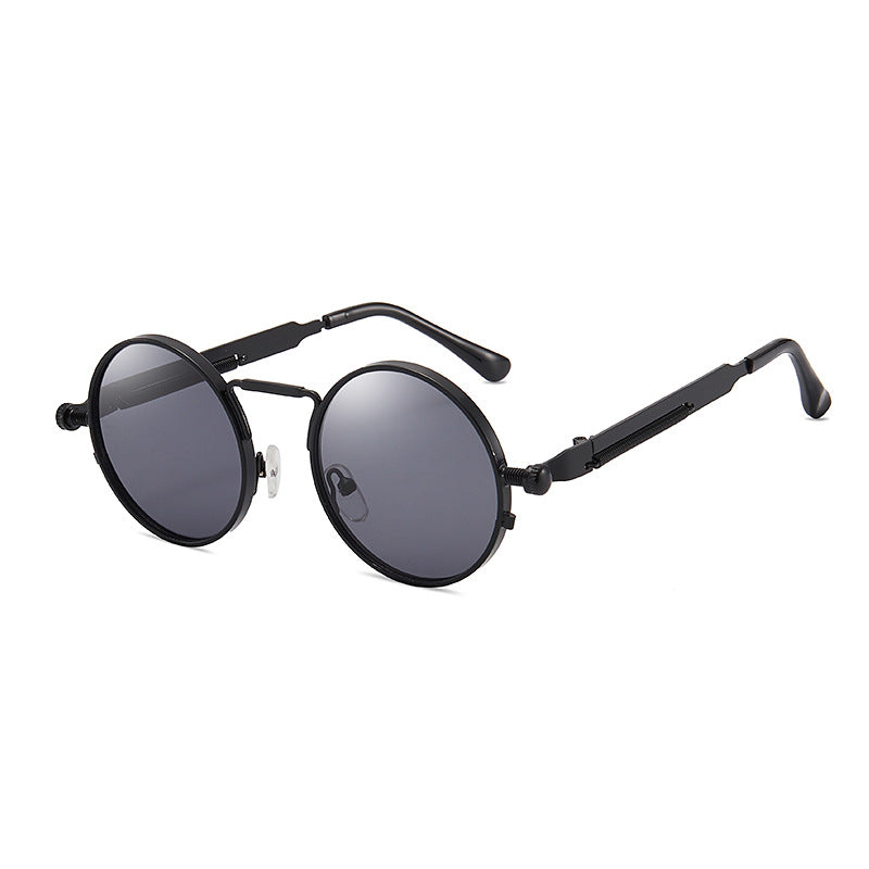 Damen elegante runde Metallbrille Brehn