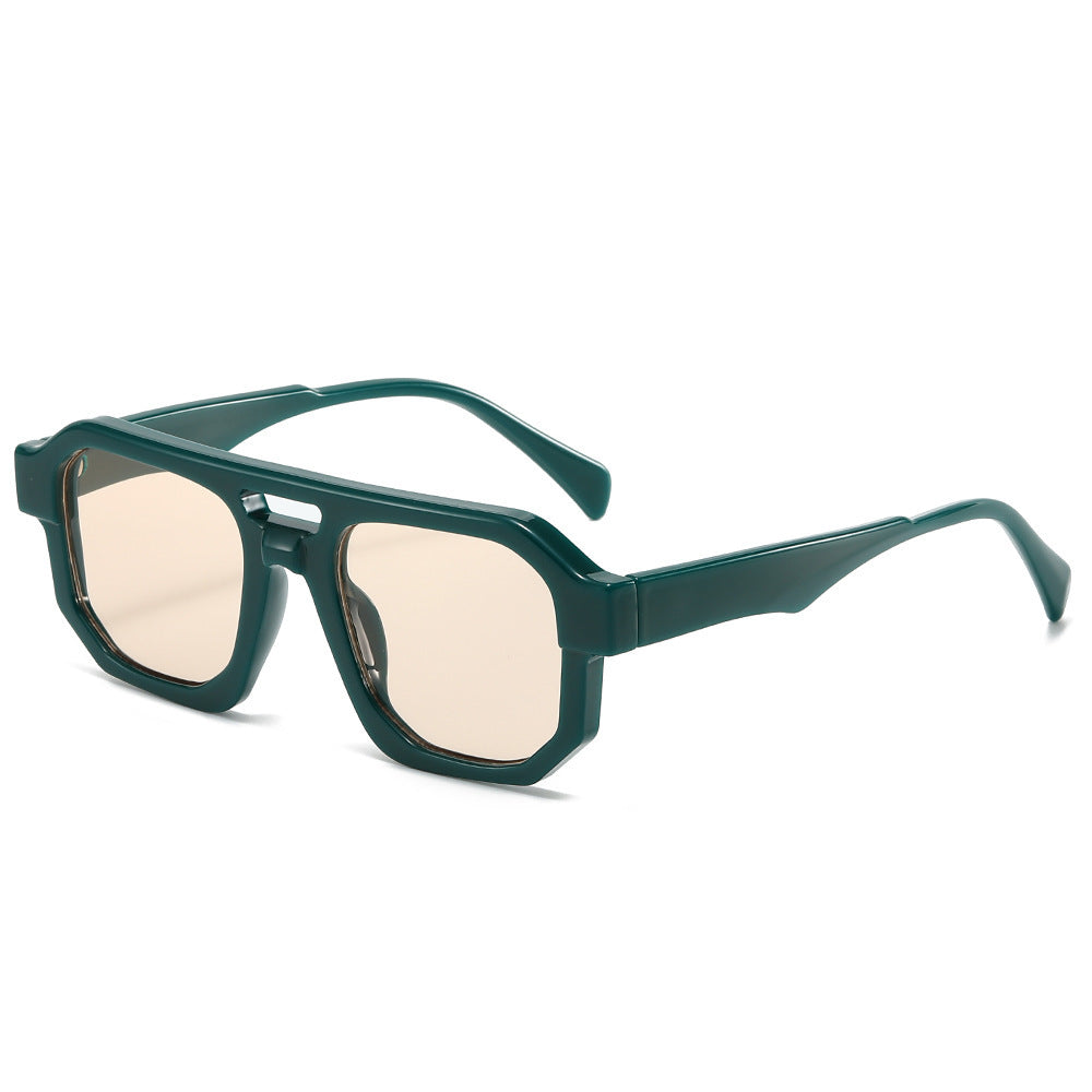 Fashion-Forward Geometrische Übergroße Sonnenbrille Brehn