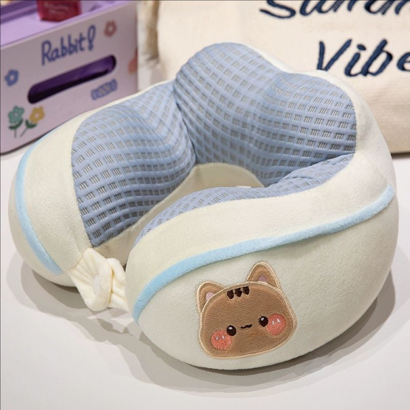ergonomisches Plüsch Nackenkissen mit Tiermotiv Brehn