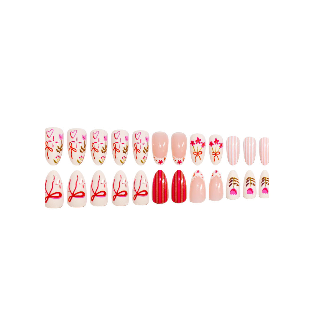 Künstlerisches Floral-Nagelkunst-Set Brehn