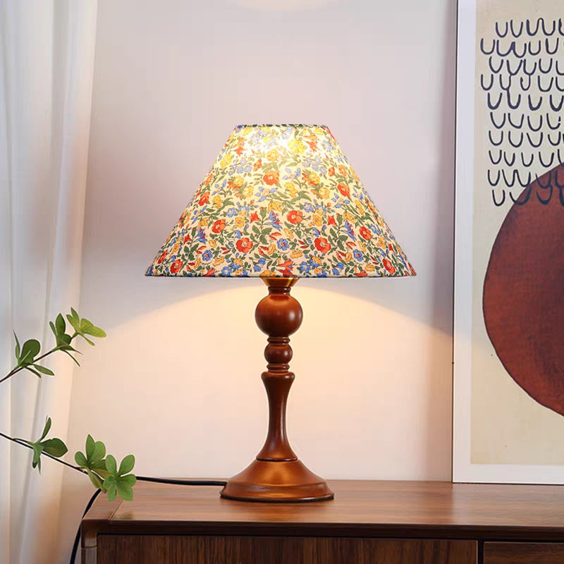 Künstlerische florale Akzent Tischlampe