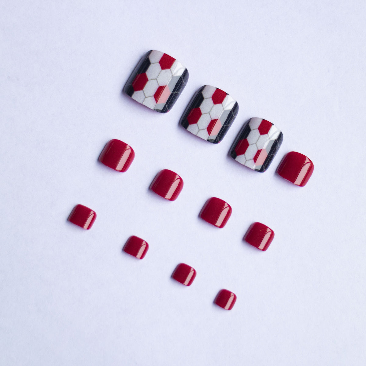 Dekorative Pediküre Nagelkunst