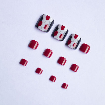 Dekorative Pediküre Nagelkunst