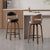 Moderner Barhocker Mit Einzigartigem Holzdesign Und Drehbarem Sitz Brehn