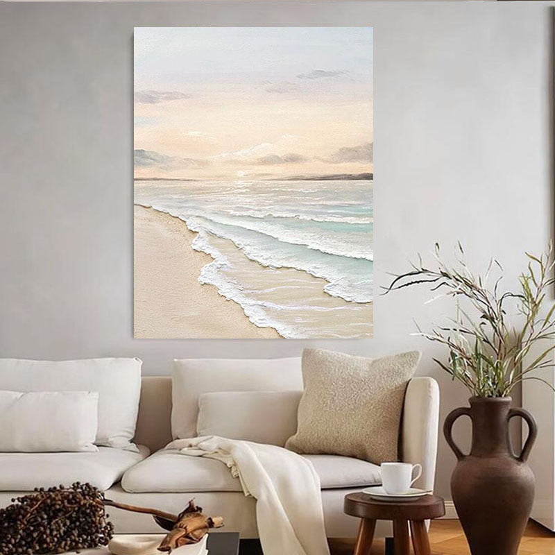 Serene Küstenlandschaft Leinwand Kunst