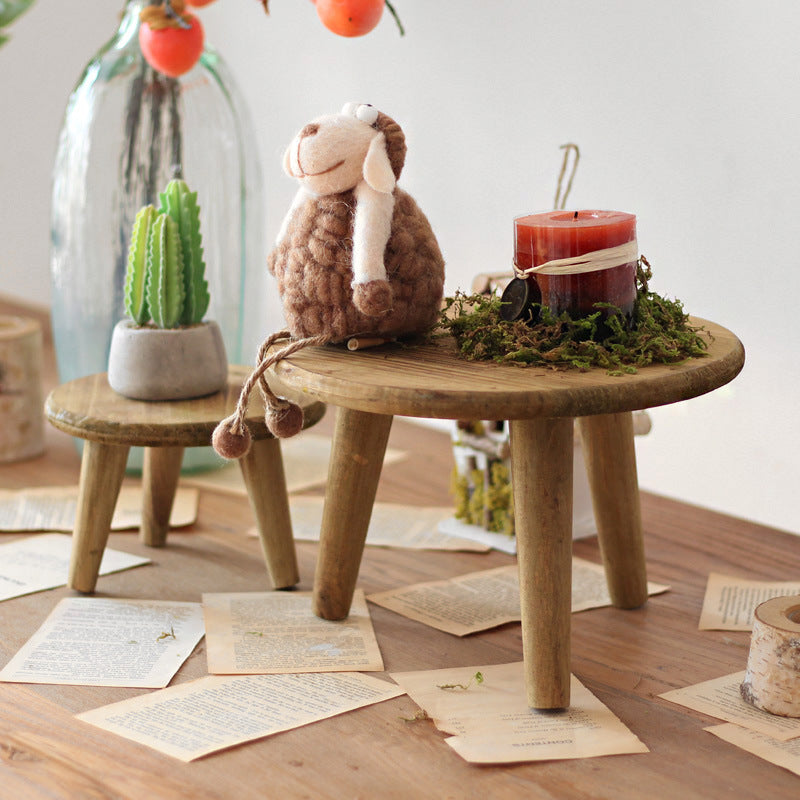 Stilvoller Beistelltisch aus natürlichem Holz Brehn