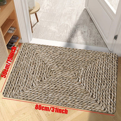 Rustikale Holz dekorative Bereich Matte
