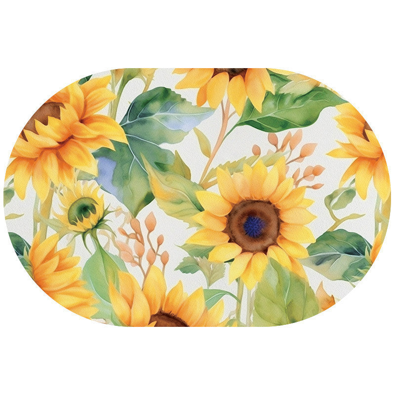 Florales Design Küchenmatte