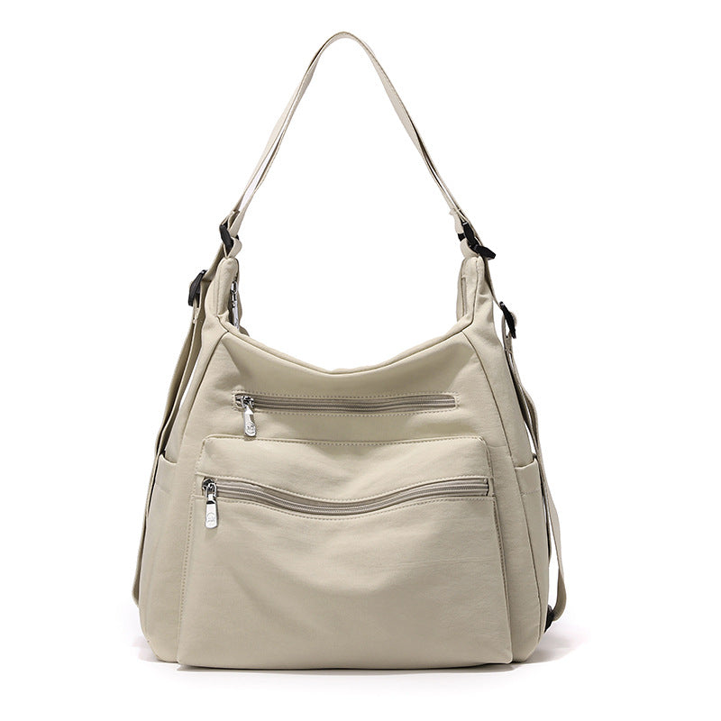 Multi-Reißverschluss Freizeit Schultertasche Brehn