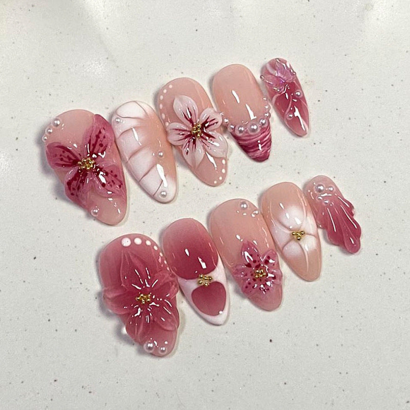 Professionelles Press-On-Nagelset mit trendigen Designs Brehn