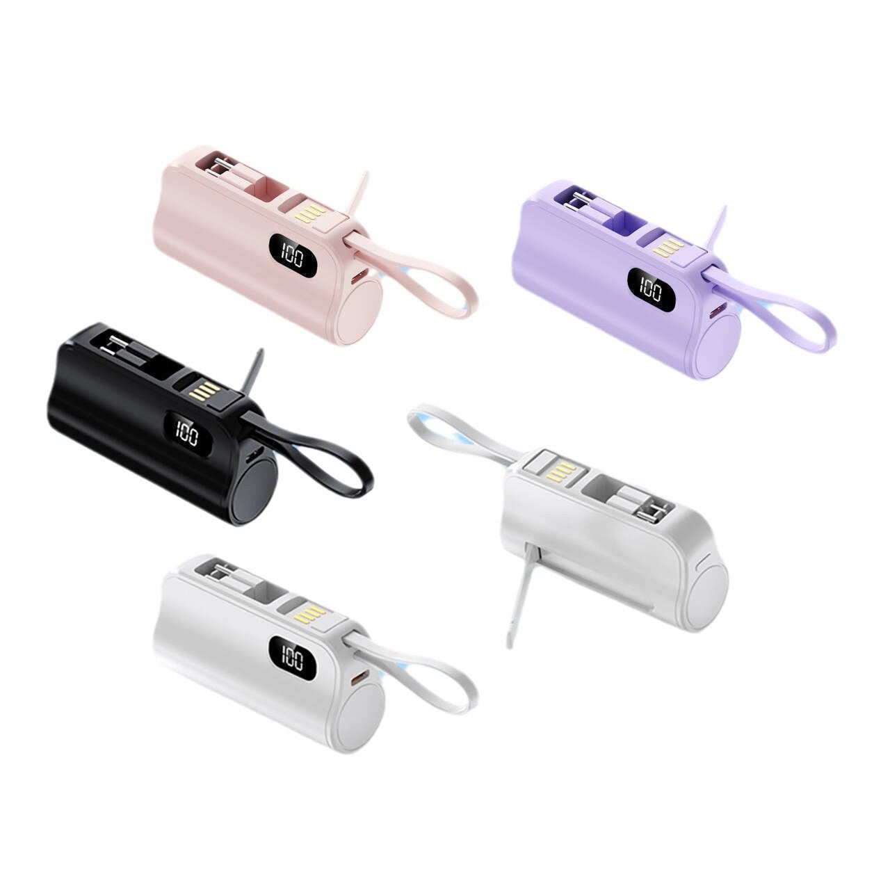 tragbare Mini-Powerbank mit digitaler Anzeige Brehn