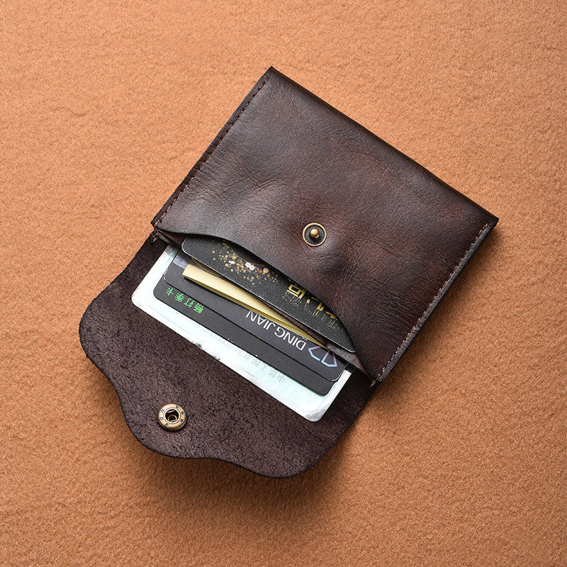 Vintage-inspiriertes Leder-Kartenetui