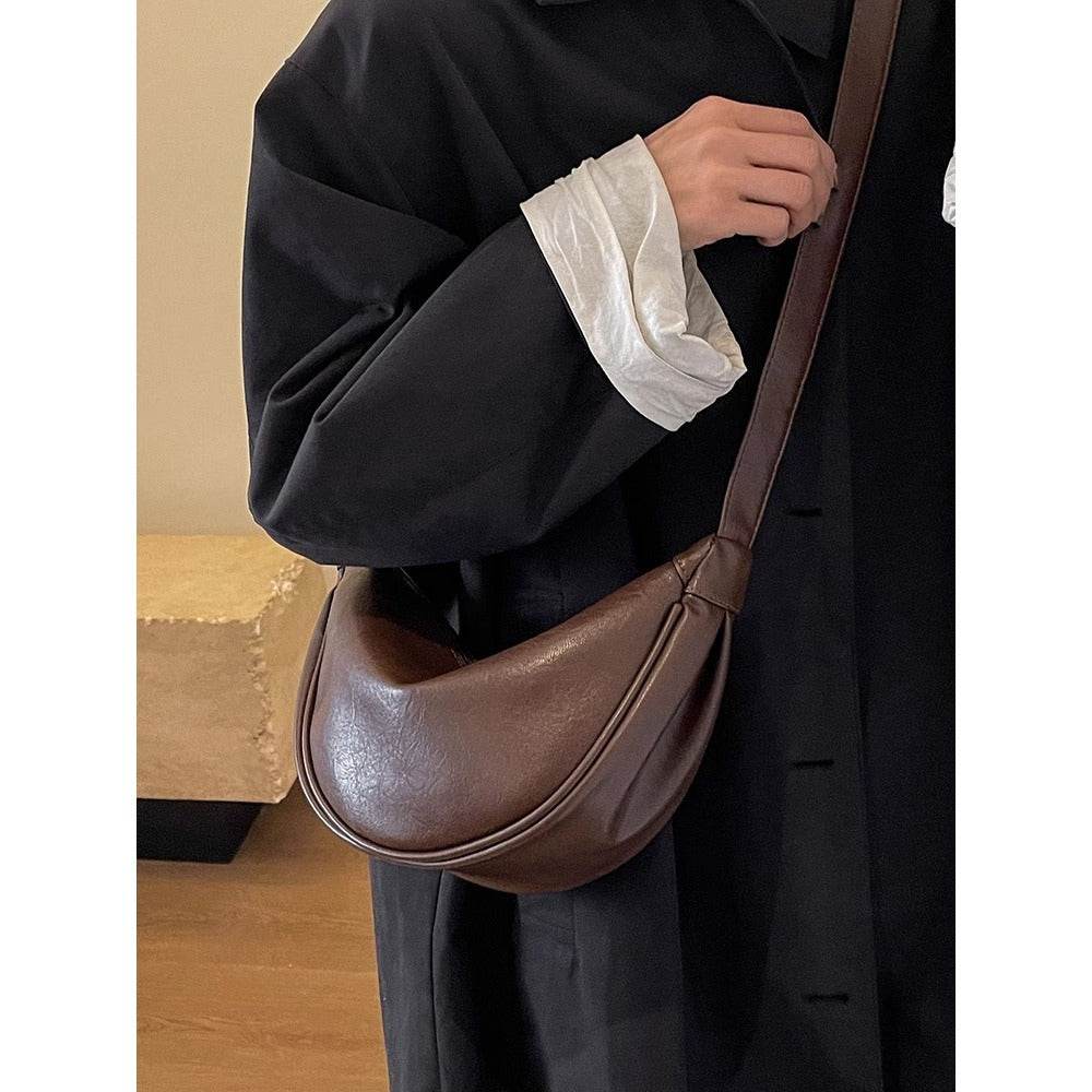 Sleek Leder Hobo Tasche Brehn