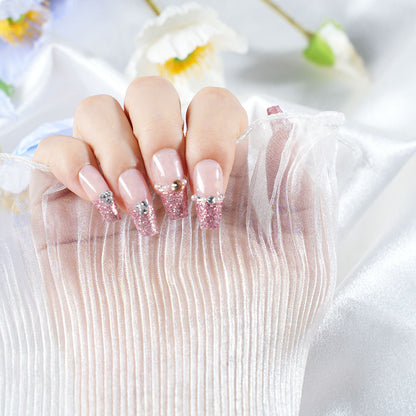 Glitzernde Press-On Nagelset Brehn
