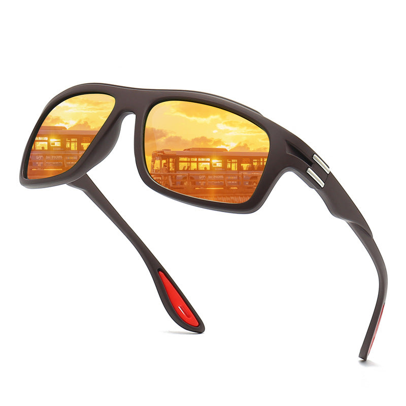 Herren Sportliche Sonnenbrille mit polarisierten Gläsern und stoßfestem Rahmen Brehn