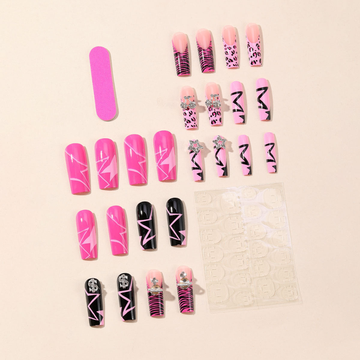 Künstlerische Glam Nagelkunst Extensions Brehn