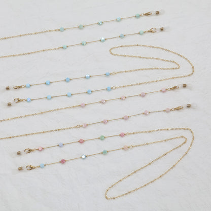 Elegante goldene Ketten Halskette mit Edelsteinen Brehn