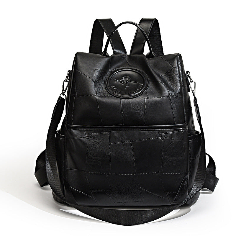 Premium Leder Mehrfachfach Rucksack