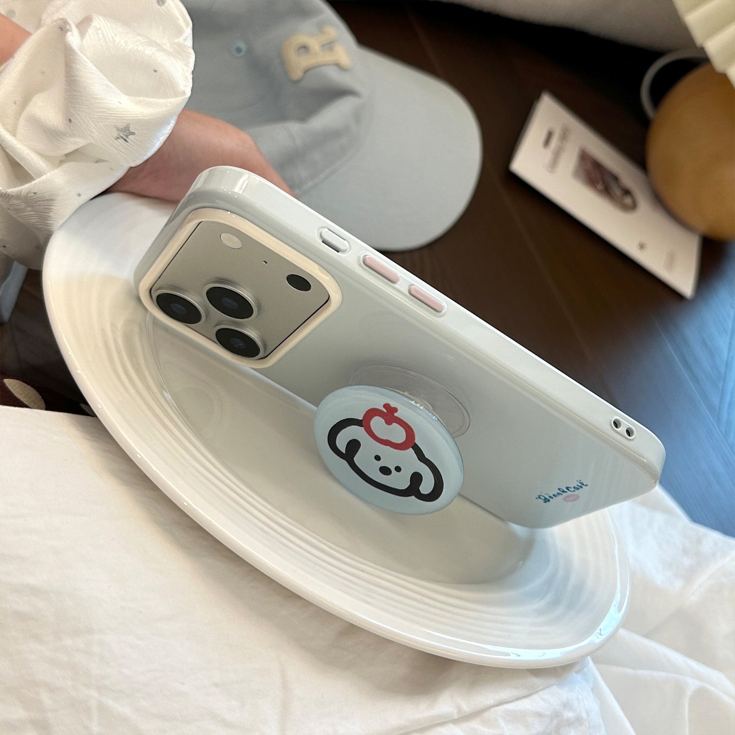 Süßer Katzen-Motiv Smartphone Fingerhalter Brehn