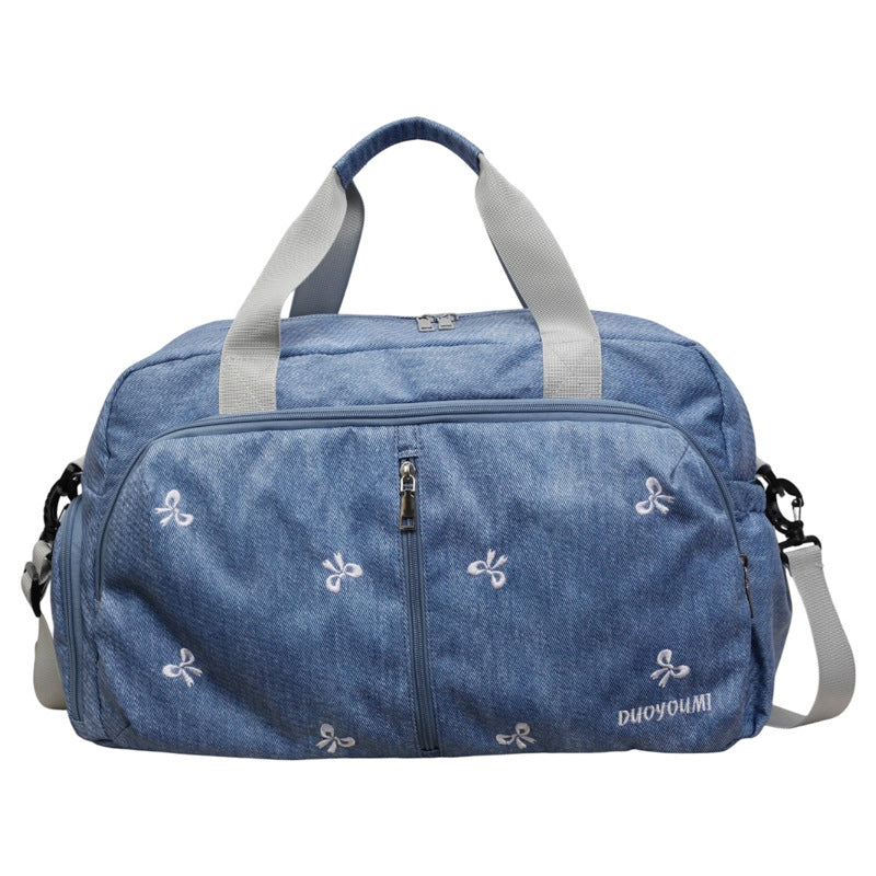 Stylische bestickte Reisetasche