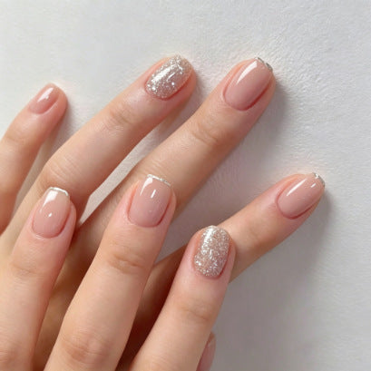 Elegante französische Spitze Nagelkunst Verlängerungen Brehn