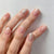Elegante französische Spitze Nagelkunst Verlängerungen Brehn