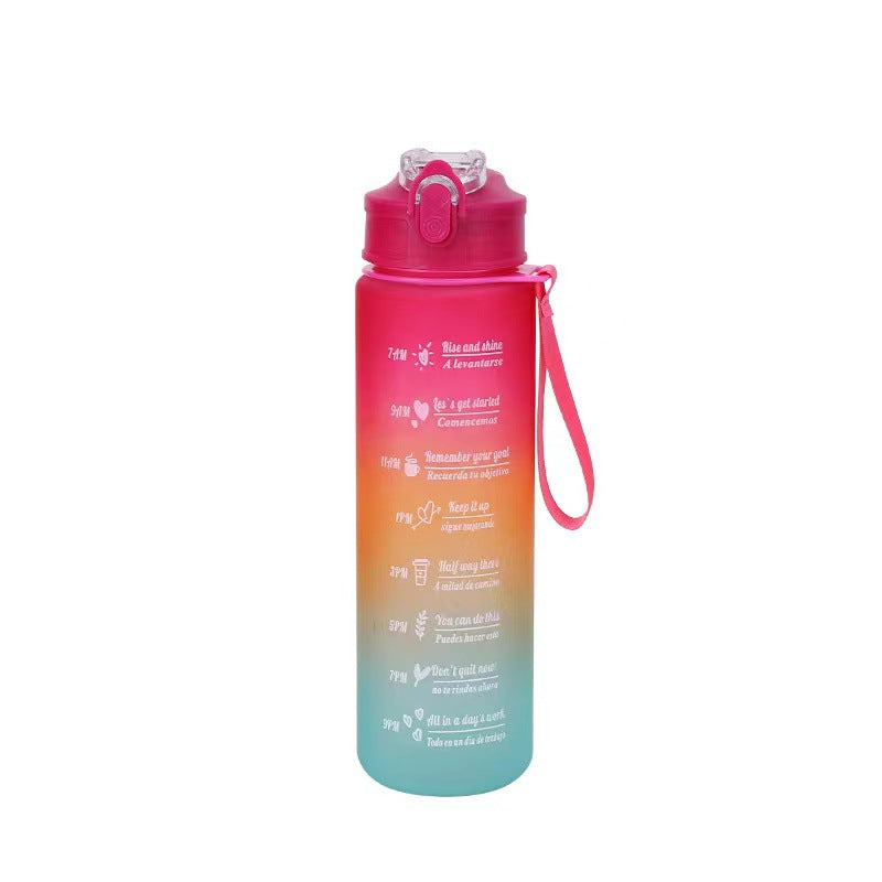 Damen Motivations-Trinkflasche mit integrierter Zeitmarkierung Brehn