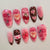 Romantisches Thema Press-On Nagelset Brehn