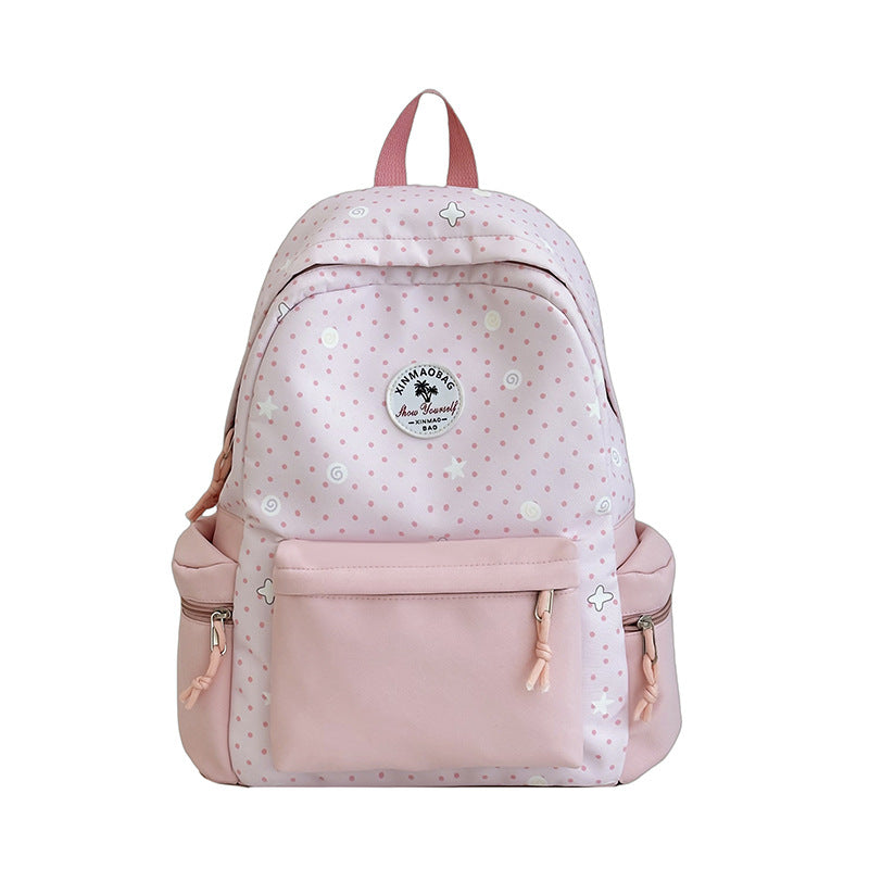 Verspielt gemusterter Rucksack
