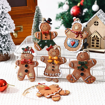 Dekorative Weihnachtsfigur im Lebkuchenmann-Design Brehn