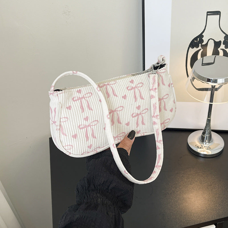 Süße bogenmusterte Mikro-Crossbody-Tasche