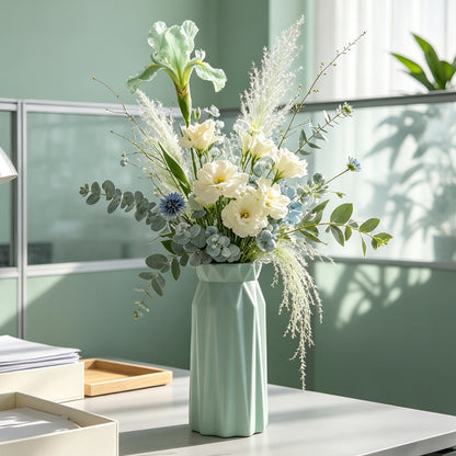 Elegante geometrische Vase Brehn