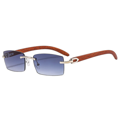 Stylische Holzgriff Quadratische Sonnenbrille Brehn