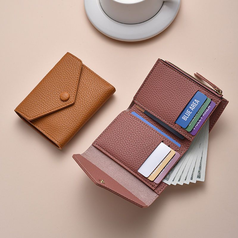 Strukturiertes Leder Kartenhalter Wallet