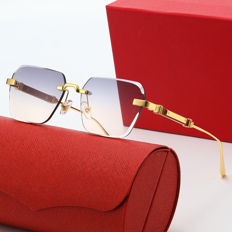 Damen modische Sonnenbrille mit stylischem quadratischen Rahmen Brehn