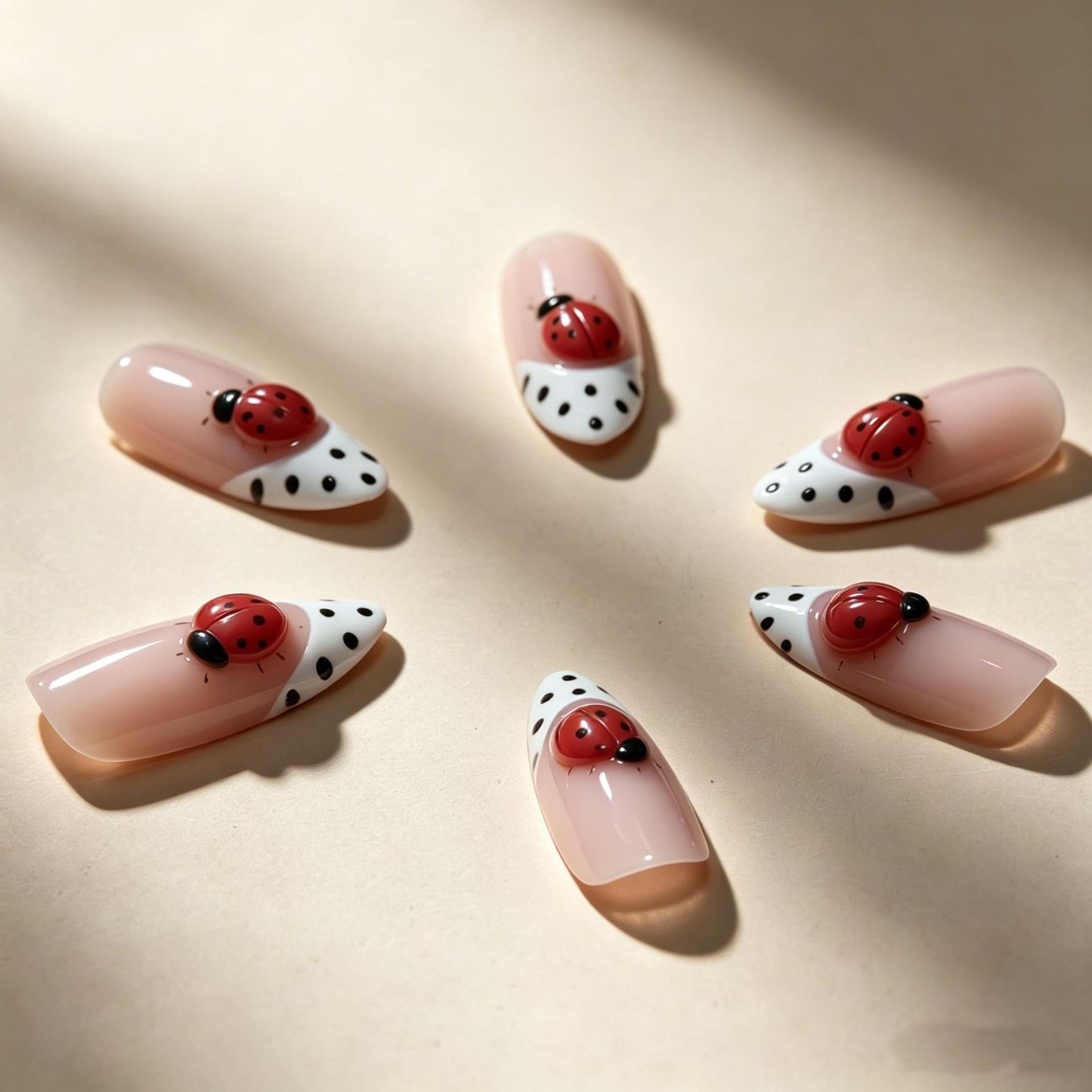 Chic Spitzige Press-On Nail Set Brehn