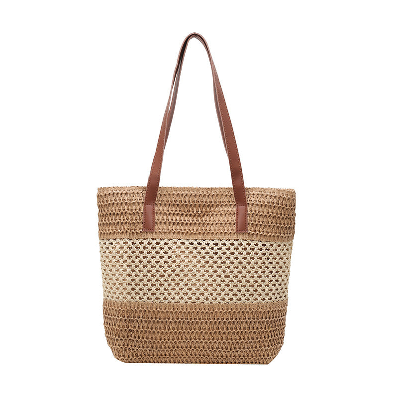 Stylische Gewebte Strohtasche für den Strand