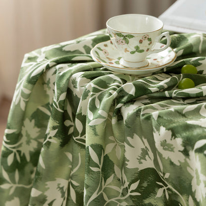 Florale Wachsbeschichtete Tischdecke mit Anti-Fleck Oberfläche und feiner Struktur Brehn