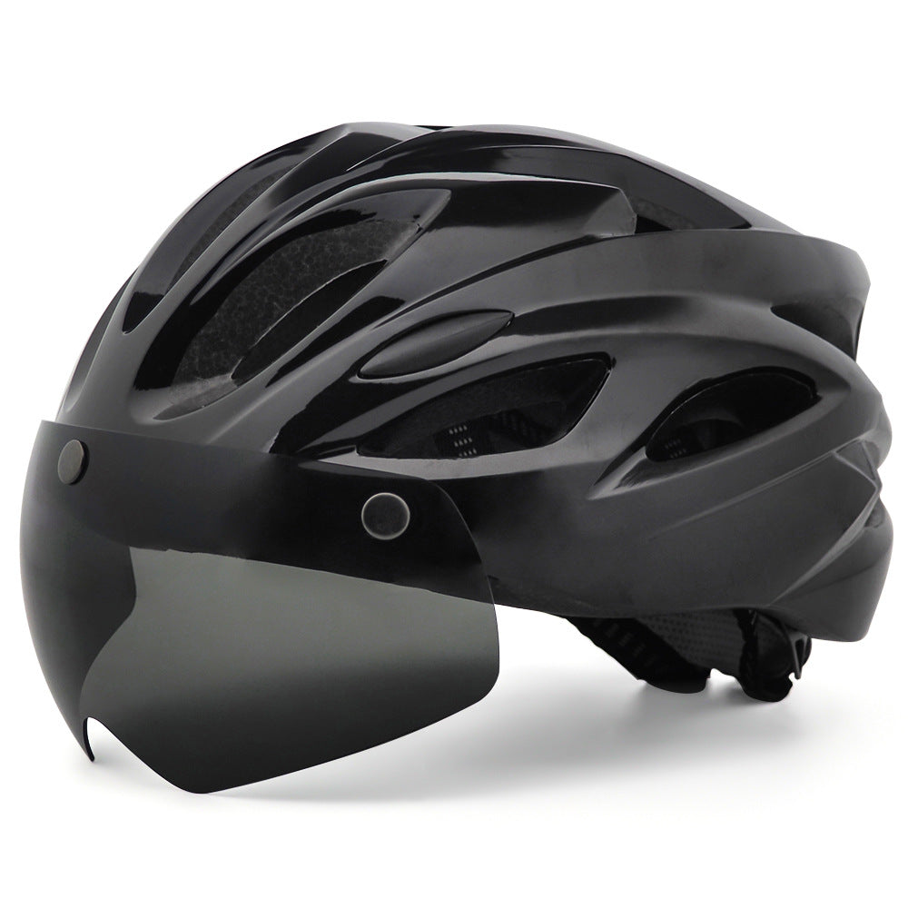Aerodynamischer Fahrradhelm mit integriertem Visier Brehn