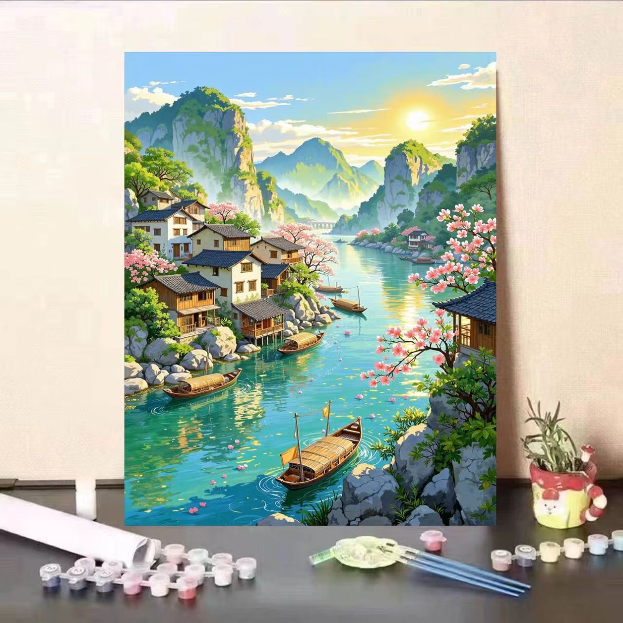 Scenic Landscape DIY Malen nach Zahlen Kunstset Brehn