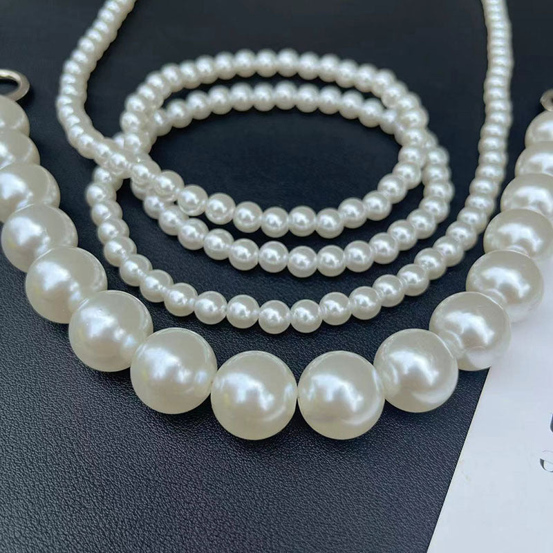 Elegante Mehrstrang-Perlenkette Brehn