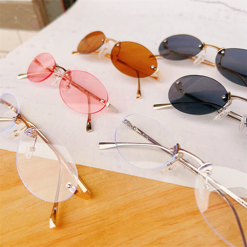 Minimalistische ovale Rahmenbrille Brehn