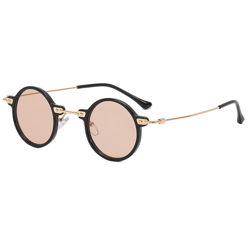 Damen runde Brille mit filigranem Metallrahmen Brehn