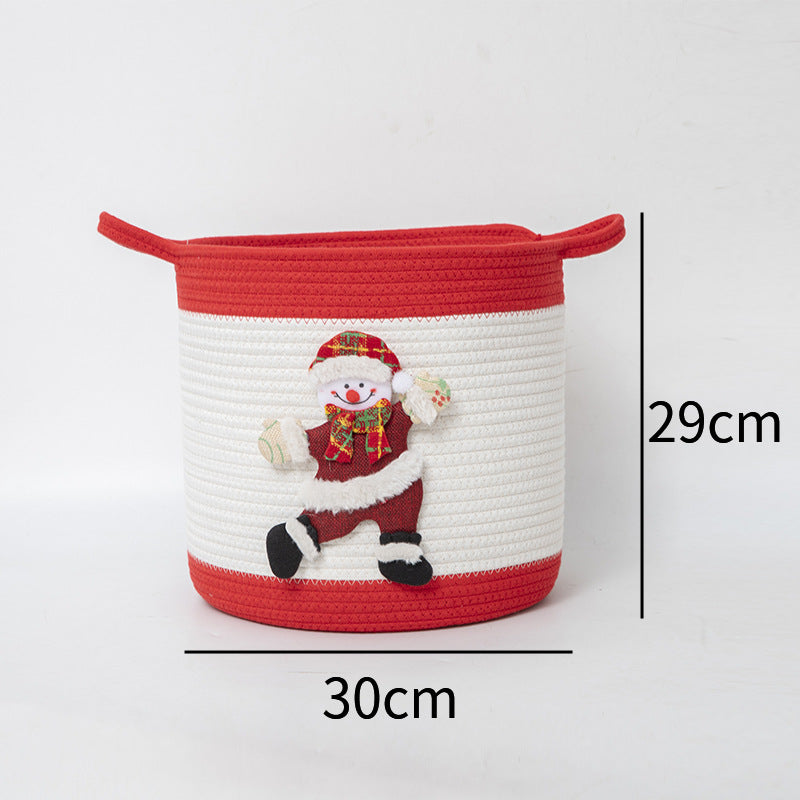 Dekorativer Aufbewahrungskorb mit Weihnachtsmotiv