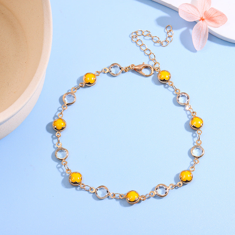 Dekorative Edelstein Fußkette Brehn