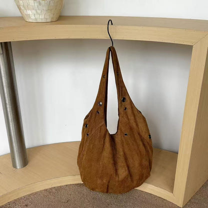 Lässige Canvas-Schultertasche
