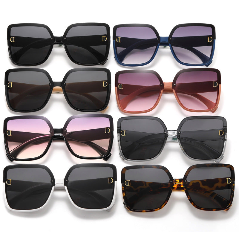 Damen modische quadratische Sonnenbrille im minimalistischen Design Brehn