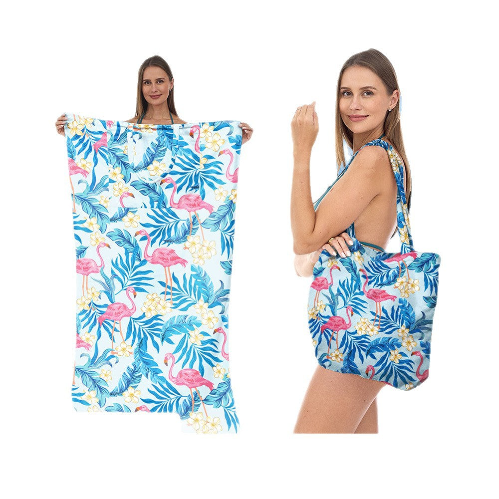Strandtuch mit eleganten floralen Mustern Brehn