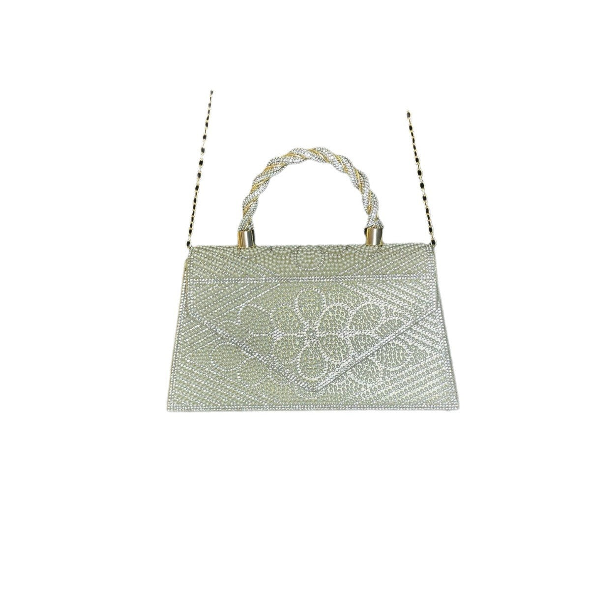 Strass-besetzte Abendhandtasche