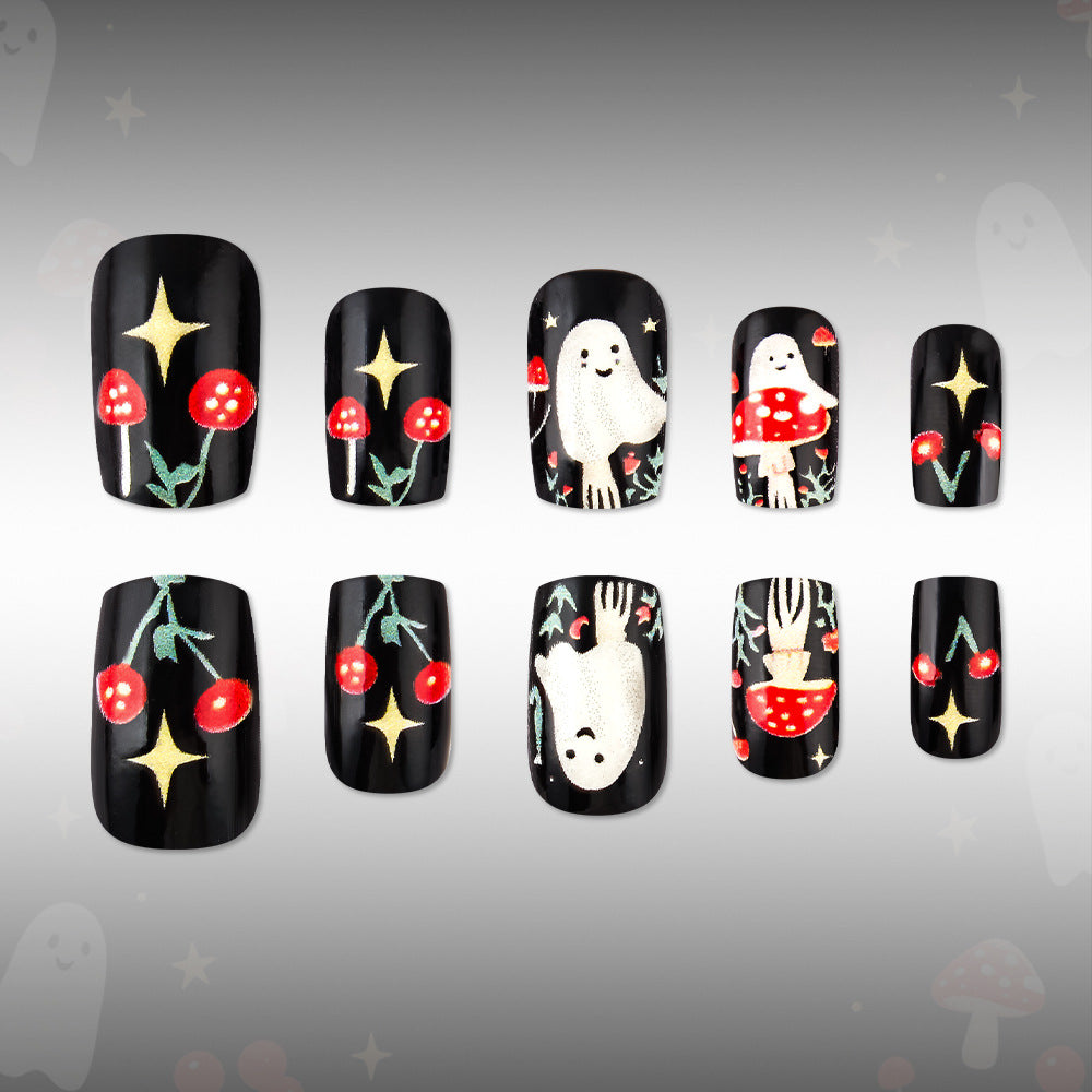 Verspieltes Halloween-Themen-Nagelkunst-Set Brehn